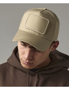 B-BC638-Casquette à 5 Panneaux avec Patch Amovible 2